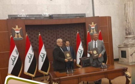 «حذف پرچم ایران» در مراسم رسمی امضای تفاهمنامه با عراق