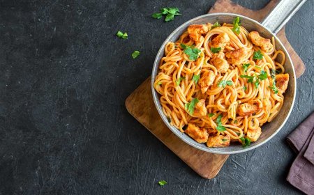 اسپاگتی مرغ