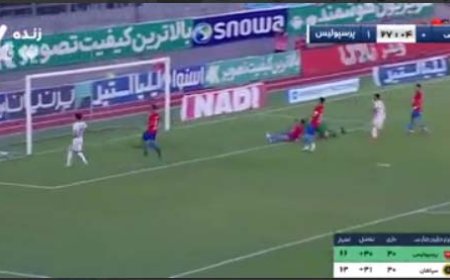 گل دوم پرسپولیس به نساجی