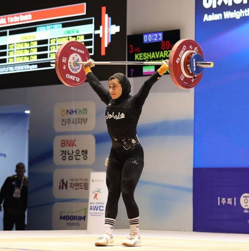 دختر وزنه‌بردار  مرودشتی  به مدال برنز آسیا رسید