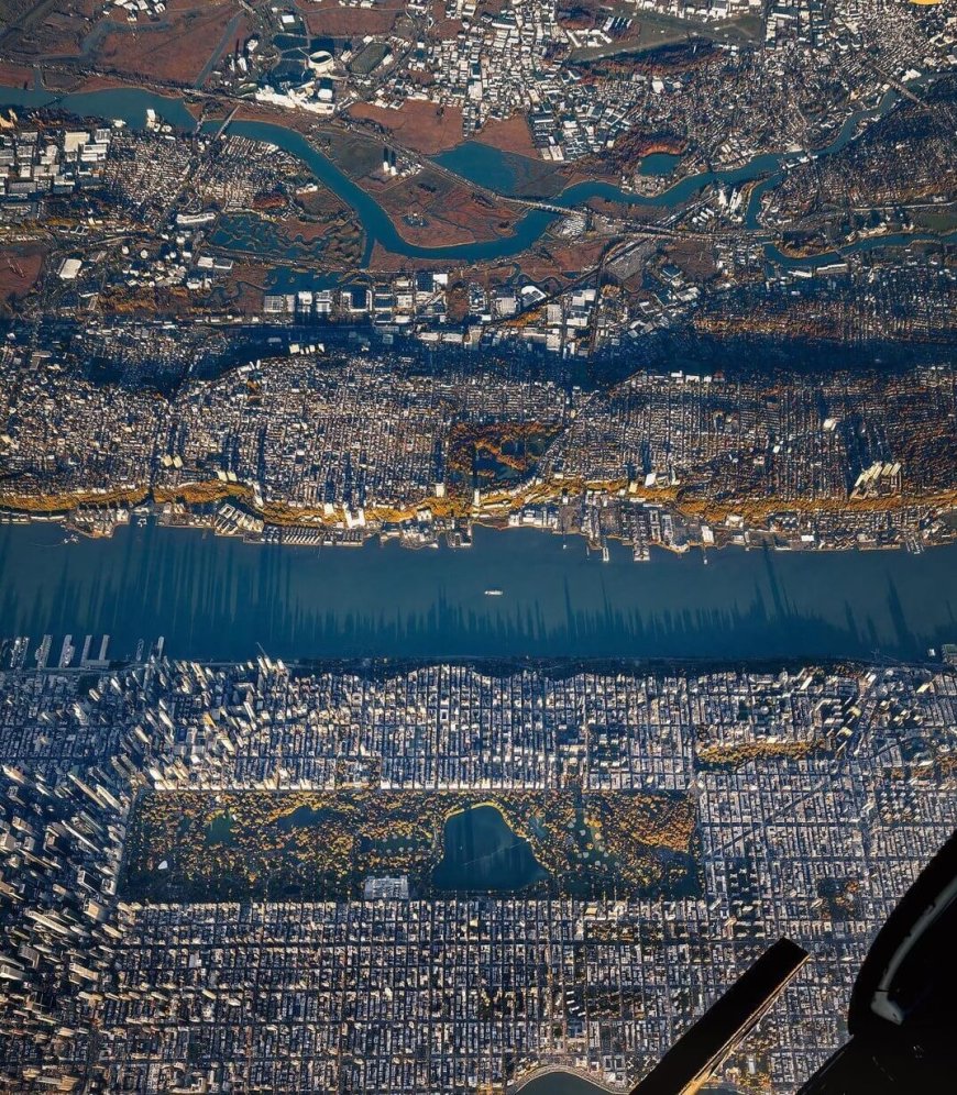 تصاویر| بهترین عکس‌های هوایی از نیویورک از ارتفاع ۵ کیلومتری