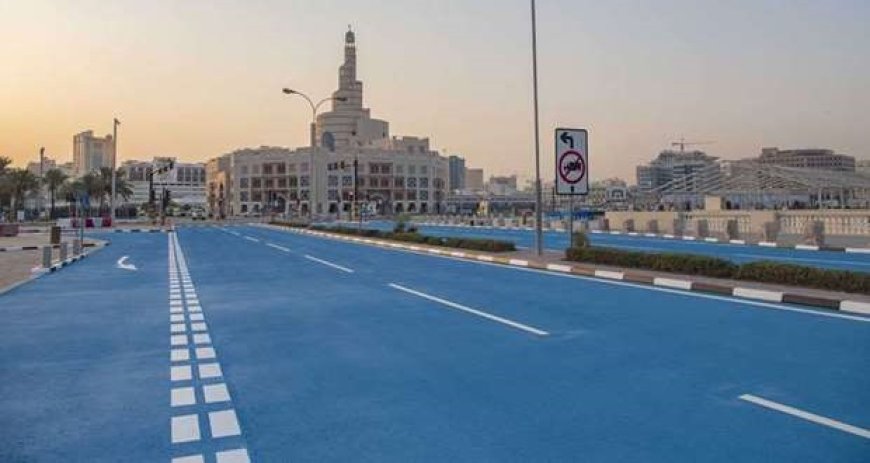 خیابان هوشمند آبی برای مبارزه با گرما در قطر