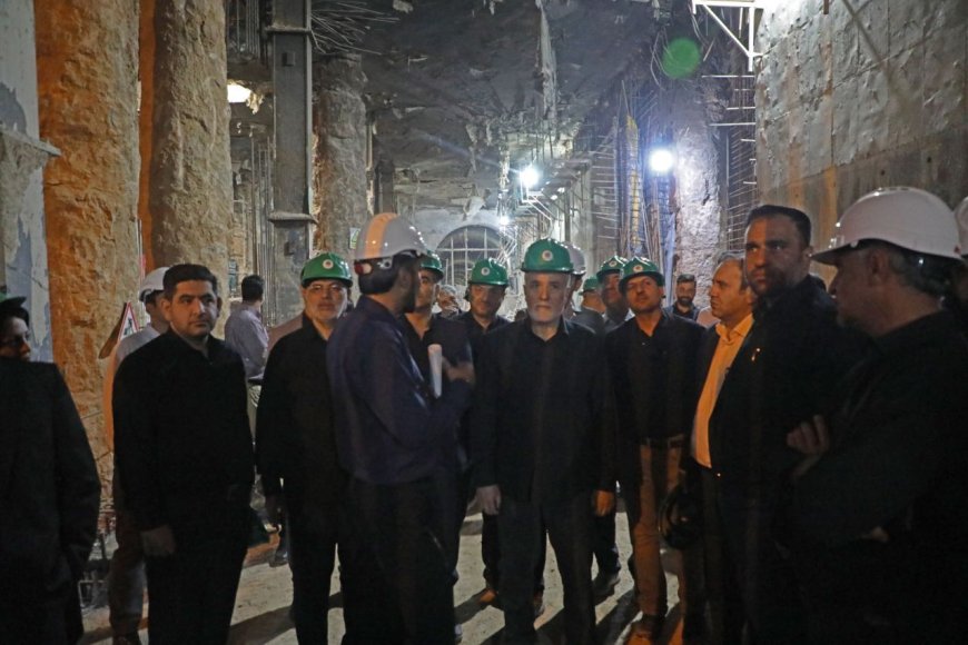 بررسی میدانی مدیریت شهری شیراز از آخرین وضعیت ایستگاه‌های در حال تکمیل فاز یک خط دومترو