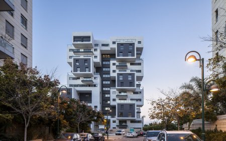 معماری برج مسکونی مدرن و شیک