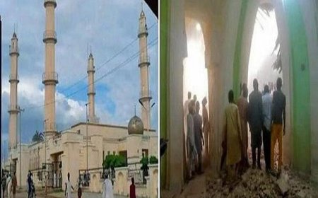 حادثه ریزش مسجد ۱۵۰ ساله در شمال نیجریه | ۱۰ نمازگزار جانباختند