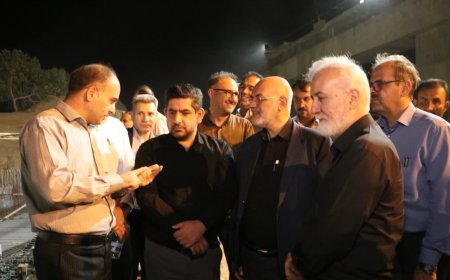 بازدید شبانه شهردار شیراز از پروژه پل مولوی بزرگراه شهید استوار