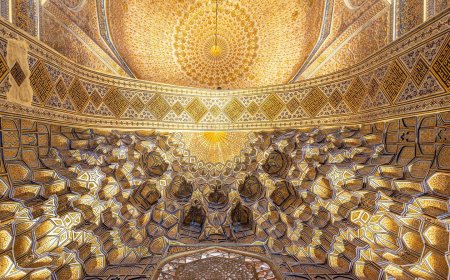 معماری بینظیر سقف مساجد و مدارس ازبکستان