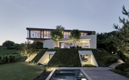 چوب بتن و شیشه در معماری ویلای کرونبول