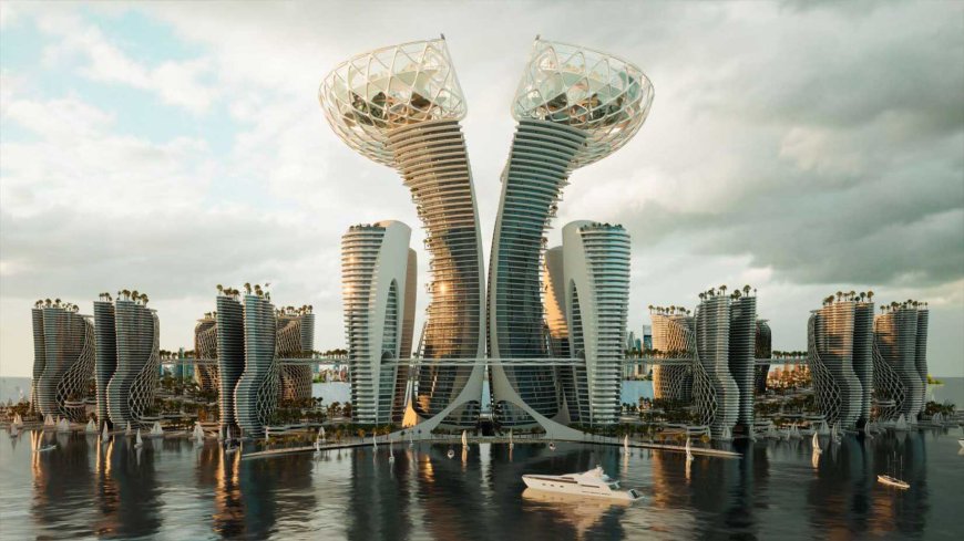 نگاهی به کانسپت جزیره توریستی درمانی دبی | اثری از دفتر معماری کالبد |