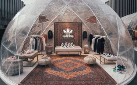 فروشگاه پاپ‌آپ برند آدیداس در ایران با الهام  از چادر عشایر شاهسَوَن