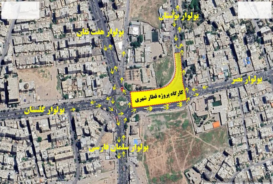 اعلام محدودیت ترافیکی بیست ماهه در ضلع شرقی میدان کلبه سعدی