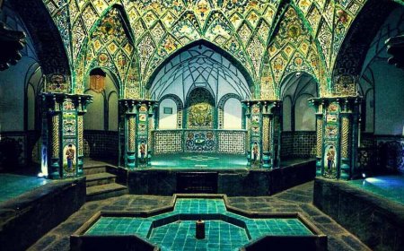 معماری خاص حمام چهارفصل اراک