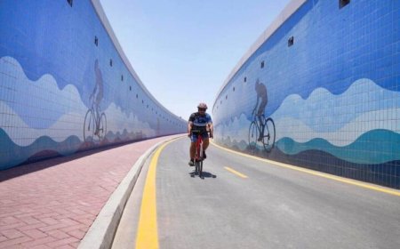 تونل مخصوص دوچرخه‌سواری در دبی