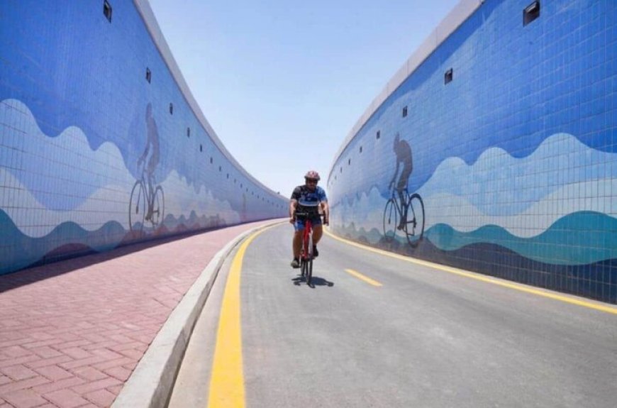 تونل مخصوص دوچرخه‌سواری در دبی