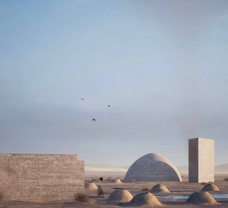 حفر برای نور (ویلای قنات) اثراستدیو معماری کالبد :برنده جایزه انجمن معماران آمریکا در سال 2023