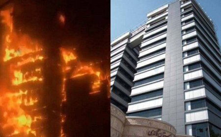 نمای کامپوزیت عامل بزرگی آتش‌سوزی بیمارستان گاندی