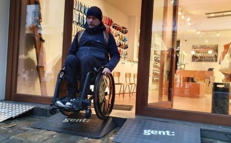 مناسب‌سازی شهر بلژیکی برای معلولان با نصب رمپ‌های رایگان