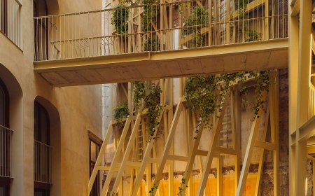 نگاهی به پروژه La Carboneria. The rehabilitation of a historic Barcelona residential building
