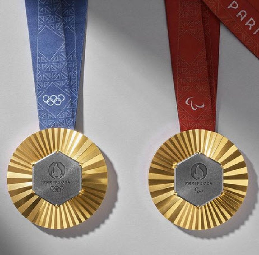 جواهرسازی شومه از مدال های المپیک 2024پاریس رونمایی کرد : تکه هایی از برج ایفل که بر روی مدال ها نقش بسته است !