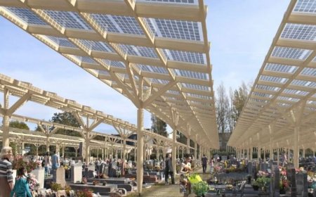 تبدیل گورستان به منبع انرژی خورشیدی در فرانسه