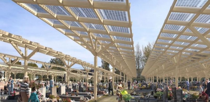 تبدیل گورستان به منبع انرژی خورشیدی در فرانسه