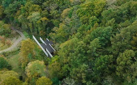 استفاده از ماده جدید CO2-SUICOM در ساخت این خانه زیبا ژاپنی