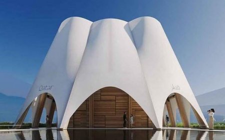 قطر از پاویون خود برای اکسپو 2025 رونمایی کرد: کنگوکوما و درخشش تفکر خلاقانه ژاپنی با چاشنی متریال چوب!