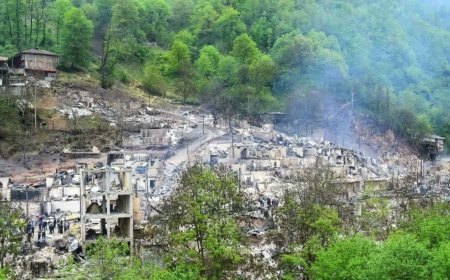 عکسهایی از آتشسوزی روستای امامزاده ابراهیم که پربازدید شد