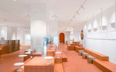 معماری داخلی با مبلمان آجری