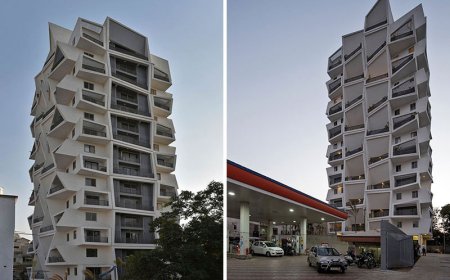 معماری متفاوت آپارتمان مسکونی در هند