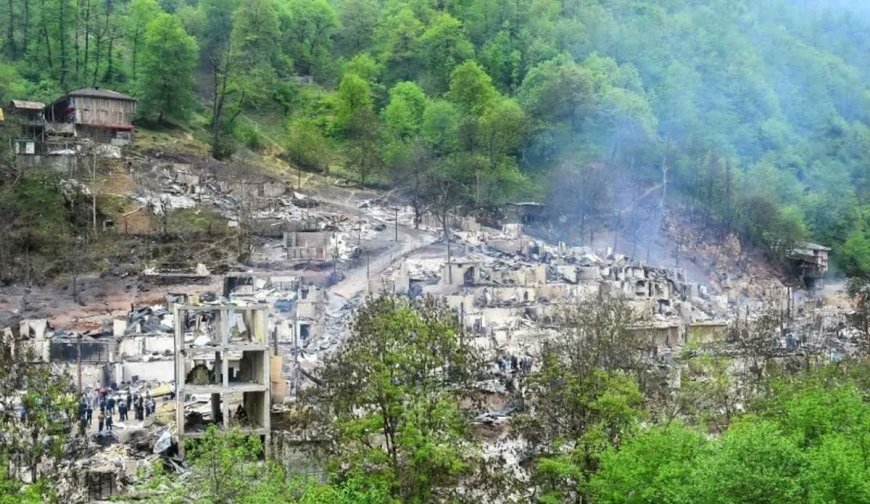 عکس‌هایی از آتش‌سوزی روستای امام‌زاده ابراهیم که پربازدید شد