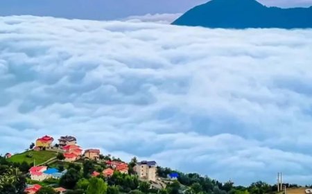 چله تابستان در این روستا یخ می زنید!