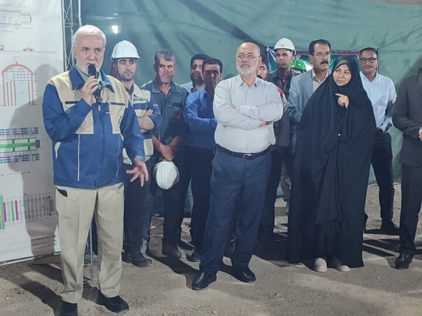 بازدید شهردار شیراز از روند پیشرفت فیزیکی ایستگاه زیرزمینی خط ۳ مترو