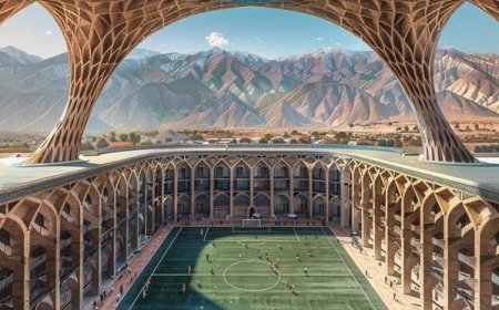 قابهایی حیرتانگیز از طراحی ورزشگاههای فوتبال با معماری ایرانی