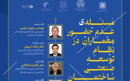 کرسی ترویجی نظریه پردازی با عنوان «مسئله ی عدم حضور معماران در نظام توسعه صنعتی ساختمان ایران»