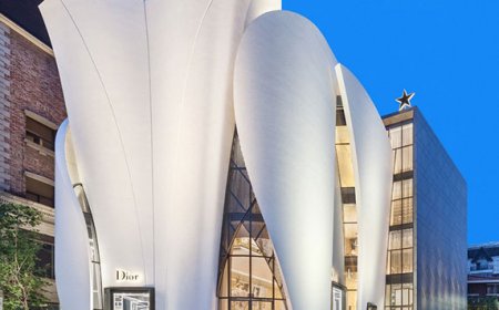 معماری بوتیک Dior کره جنوبی