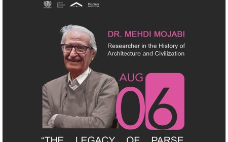 سخنرانی استاد مهدی مجابی در دفتر اسکان بشر سازمان ملل متحد در تورنتو، کانادا با موضوع «میراث پارسه در معماری مدرن»
