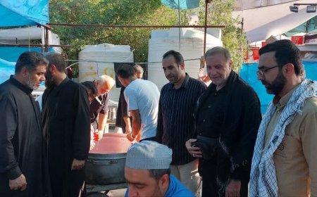خدماتدهی شهرداری شیراز در موکب احمدبن موسی(ع) در کربلا