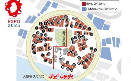 چیدمان نهایی پاویون 157 کشور در سایت اکسپو 2025اوزاکا اعلام شد