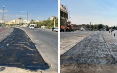 تراش و ترمیم خیابان شهید بنیانی در شهرداری منطقه ۱۱ شیراز
