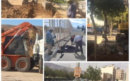 شهرداری منطقه ۹ شیراز در مسیر توسعه و پیشرفت/ بسترسازی و مناسب‌سازی بلوار طلاییه