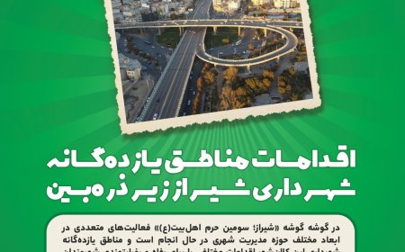 اقدامات مناطق یازدهگانه شهرداری شیراز زیر ذرهبین