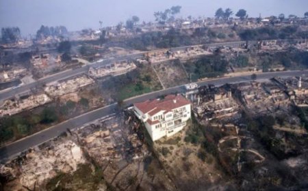 چرا بعضی از خانه‌های کالیفرنیا به شکل «معجزه‌آسا» در آتش نسوختند؟