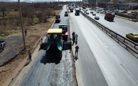 عملیات تعریض بزرگراه آیت‌الله علوی در مراحل پایانی