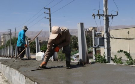 پایان عملیات بتنریزی عرشه شمال شرقی تقاطع غیرهمسطح قائم-رحمت-احمدی همزمان با هفته شیراز