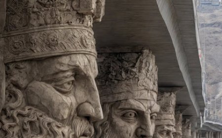 طراحی پل رو گذر با ایده اساطیر باستانی ایران در شیراز با هوش مصنوعی