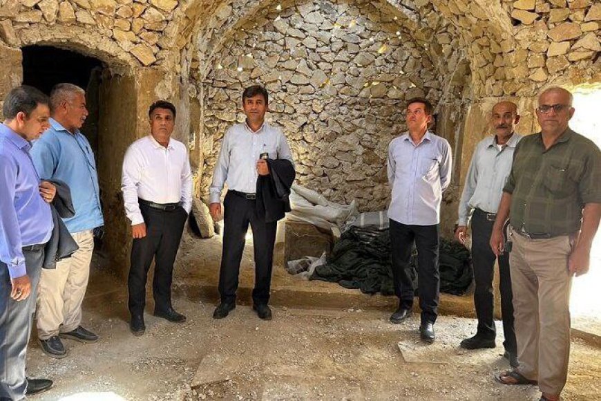 ساماندهی حمام قلعه تاریخی محمدخان دشتی