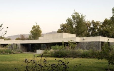 معماری «افقی» یک ویلای مدرن که با طبیعت یکی شده است