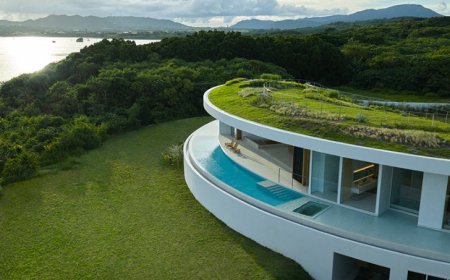 افتتاح ویلای دایرهای با سقف سبز سو فوجیموتو در جزیره ایشیگاکی