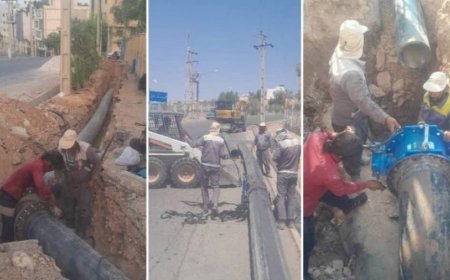 خط انتقال اضطراری آب به مخزن ابیوردی شیراز متصل شد